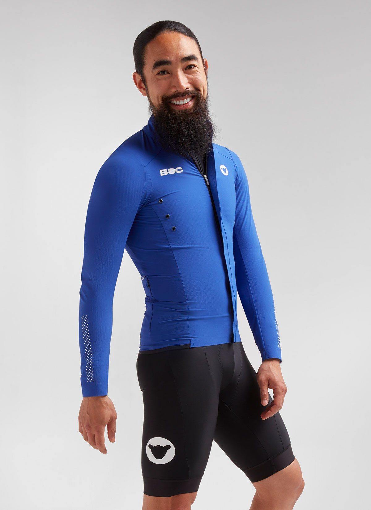 Black Sheep Cycling Men's Elements Micro Jacket - Blue – Brickell Bikes